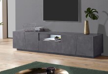 TV-Board >Viterbo< in Schiefer Nachbildung - 220x46x43cm (BxHxT)