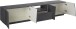 TV-Board >Viterbo< in Schiefer Nachbildung - 220x46x43cm (BxHxT)