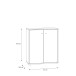 Kommode >Tembi< in Sonoma Eiche - 73,7x85,5x34,8cm (BxHxT)