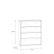 Kommode >Tembi< in Sonoma Eiche - 73,7x85,5x34,8cm (BxHxT)
