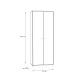 Aktenschrank >Tembi< in Sonoma Eiche - 73,7x197,5x34,8cm (BxHxT)