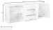 Sideboard >Viterbo< in Schiefer Nachbildung - 220x86x43cm (BxHxT)