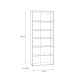 Regal >Tembi< in Sonoma Eiche - 73,7x197,5x34,8cm (BxHxT)