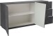 Sideboard >Viterbo< in Schiefer Nachbildung - 180x86x43cm (BxHxT)