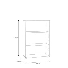 Regal >Tembi< in Sonoma Eiche - 73.7x111.1x34.8cm (BxHxT)