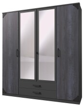Kleiderschrank >Barton III< in  - 180x198x58cm (BxHxT)