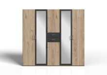 Kleiderschrank >Drugi I< in  - 225x208x58cm (BxHxT)