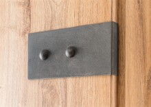 Kleiderschrank >Cheston< in Plankeneiche - 180x198x58cm (BxHxT)