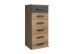 Kommode >Cheston< in Plankeneiche - 46x103x40cm (BxHxT)