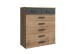 Kommode >Cheston< in Plankeneiche - 91x103x40cm (BxHxT)