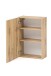 Hängeschrank >Oulu< in Glas Weiß - 40x64x20cm (BxHxT)