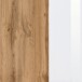 Hängeschrank >Oulu< in Glas Weiß - 40x64x20cm (BxHxT)