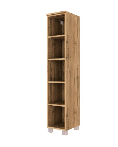 Seitenregal >Oulu< in Wotaneiche - 25x130x35cm (BxHxT)