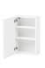 Hängeschrank >Kopenhagen< in Matt Weiß - 40x64x20cm (BxHxT)
