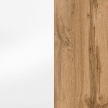 Hängeschrank >Kopenhagen< in Matt Weiß - 40x64x20cm (BxHxT)