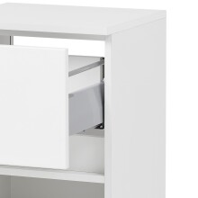 Unterschrank >Kopenhagen< in Matt Weiß - 40x79x35cm (BxHxT)