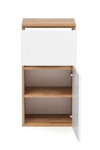 Unterschrank >Kopenhagen< in Matt Weiß - 40x79x35cm (BxHxT)