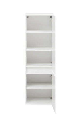 Midischrank >Kopenhagen< in Matt Weiß - 40x130x35cm (BxHxT)