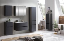 Midischrank >Kopenhagen< in Matt Grau - 40x130x35cm (BxHxT)