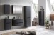 Midischrank >Kopenhagen< in Matt Grau - 40x130x35cm (BxHxT)