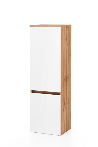 Midischrank >Kopenhagen< in Matt Weiß - 40x130x35cm (BxHxT)