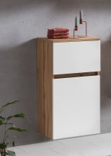 Midischrank >Kopenhagen< in Matt Weiß - 40x130x35cm (BxHxT)