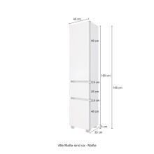 Seitenschrank >Kopenhagen< in Wotaneiche - 40x180x35cm (BxHxT)