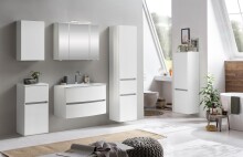 Spiegelschrank >Kopenhagen< in Weiß - 80x64x20cm (BxHxT)