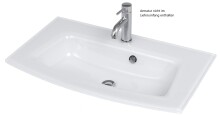 Waschtisch-Set >Kopenhagen< in Wotaneiche - 80x53x49cm (BxHxT)