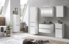 Waschtisch-Set >Kopenhagen< in Matt Weiß - 80x53x49cm (BxHxT)