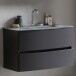 Waschtisch-Set >Kopenhagen< in Matt Grau - 80x53x49cm (BxHxT)