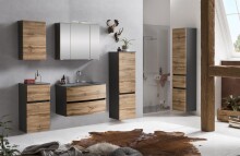 Waschtisch-Set >Kopenhagen< in Wotaneiche - 80x53x49cm (BxHxT)