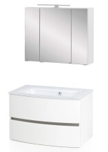 Badezimmer-Set >Kopenhagen< in Matt Weiß -...
