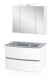 Badezimmer-Set >Kopenhagen< in Matt Weiß - 80x200x49cm (BxHxT)