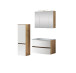 Badezimmer-Set >Kopenhagen< in Matt Weiß - 80x200x49cm (BxHxT)