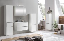 Badezimmer-Set >Kopenhagen< in Matt Weiß - 80x200x49cm (BxHxT)