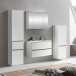 Badezimmer-Set >Kopenhagen< in Matt Weiß - 80x200x49cm (BxHxT)