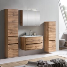 Badezimmer-Set >Kopenhagen< in Wotaneiche - 80x200x49cm (BxHxT)