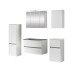 Badezimmer-Set >Kopenhagen< in Matt Weiß - 80x200x49cm (BxHxT)