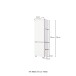 Badezimmer-Set >Kopenhagen< in Matt Weiß - 80x200x49cm (BxHxT)