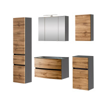 Badezimmer-Set >Kopenhagen< in Wotaneiche -...