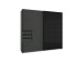 Schwebetürenschrank >Susanetta< in Graphit - 225x210x64cm (BxHxT)