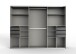Schwebetürenschrank >Susanetta< in Graphit - 270x210x64cm (BxHxT)