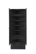 Mehrzweckschrank >Vitoria< in Anthrazit - 80x200x39cm (BxHxT)