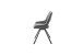 Esszimmerstuhl >Agrafa< (2-er Set) in Grau aus Metall - 54x90x60cm (BxHxT)
