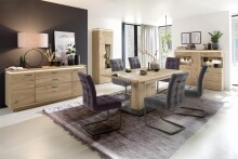Esszimmerstuhl >Salta< (2-er Set) in  aus Metall -...