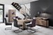 Esszimmerstuhl >Salta< (2-er Set) in Merlot aus Metall - 48x96x64cm (BxHxT)