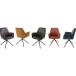 Polsterdrehstuhl >Ottawa< (2-er Set) in Olive aus Metall - 60x89x64cm (BxHxT)