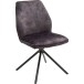Polsterdrehstuhl >Ottawa< (2-er Set) in Anthrazit aus Metall - 52x89x64cm (BxHxT)
