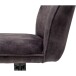 Polsterdrehstuhl >Ottawa< (2-er Set) in Anthrazit aus Metall - 52x89x64cm (BxHxT)